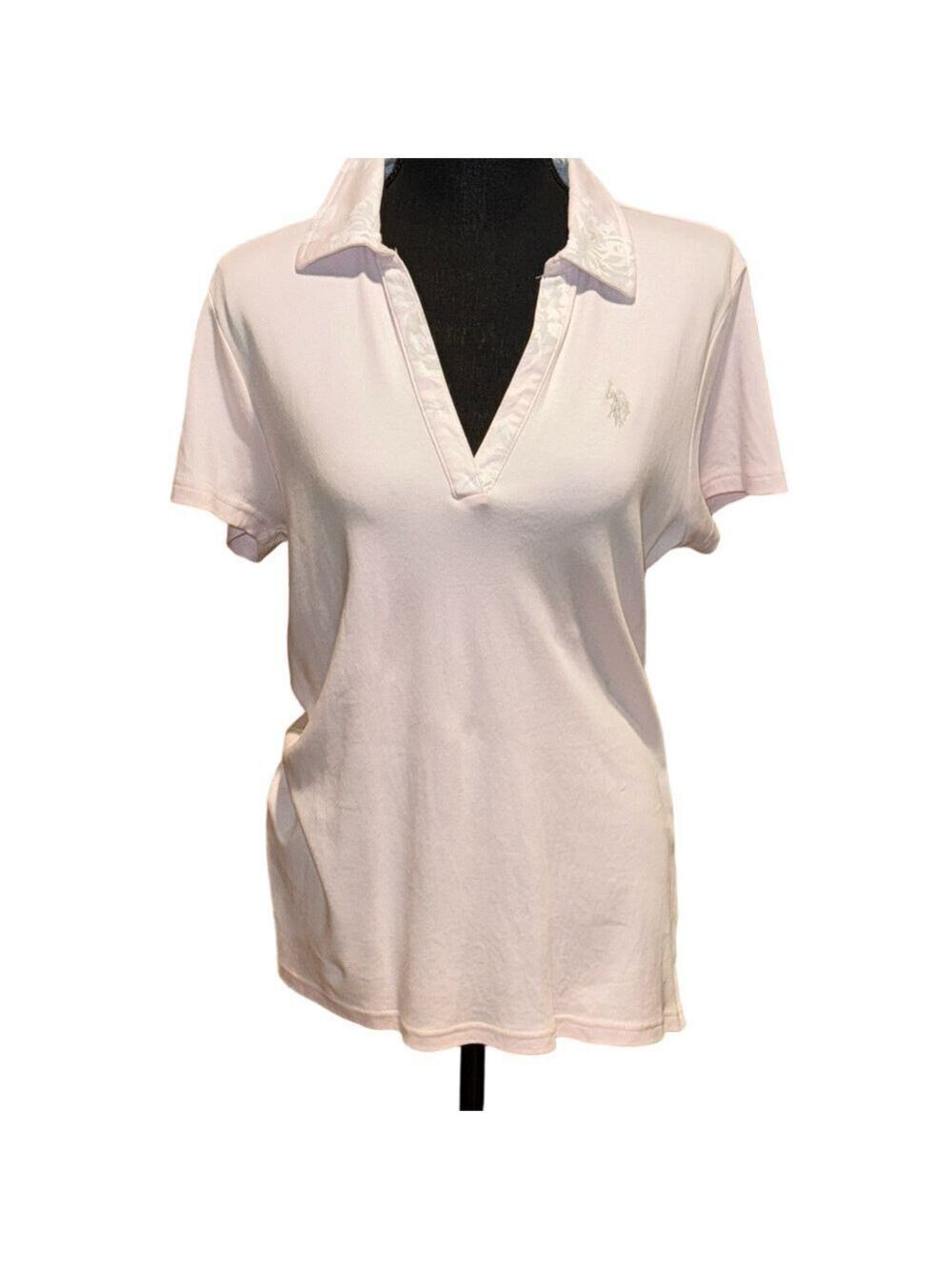 US Polo Assn Polo Short Sleeve Large Light Pink